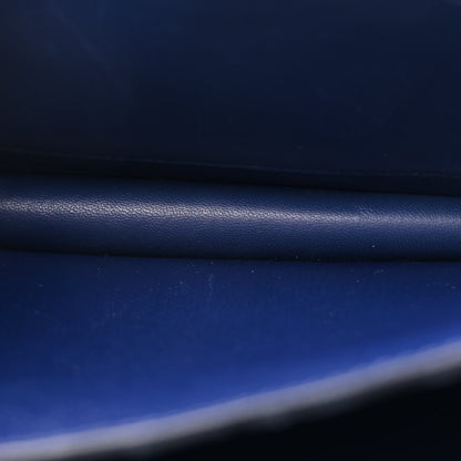 Hermes Epsom Enamel Constance 18 Bleu Saphir Orange Poppy 6 of 17