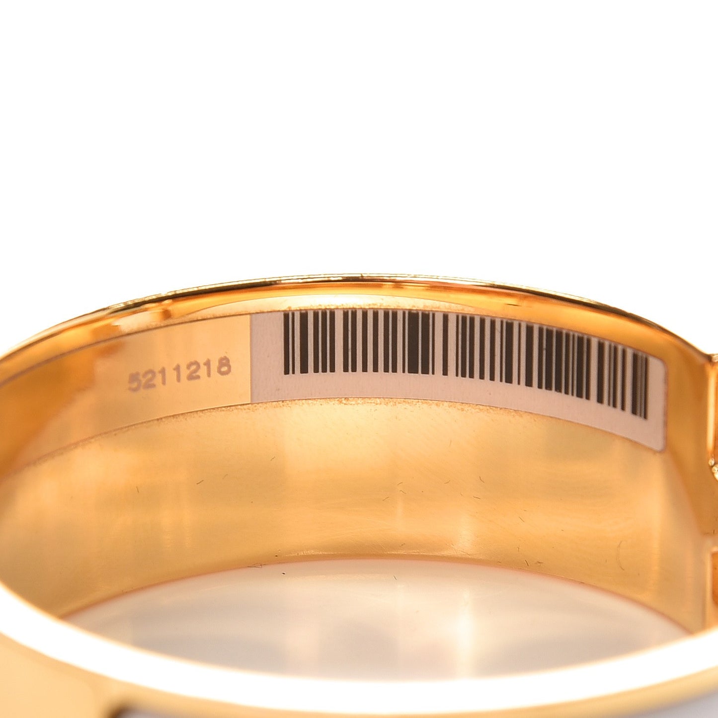 Enamel Wide Clic Clac H Bracelet PM White