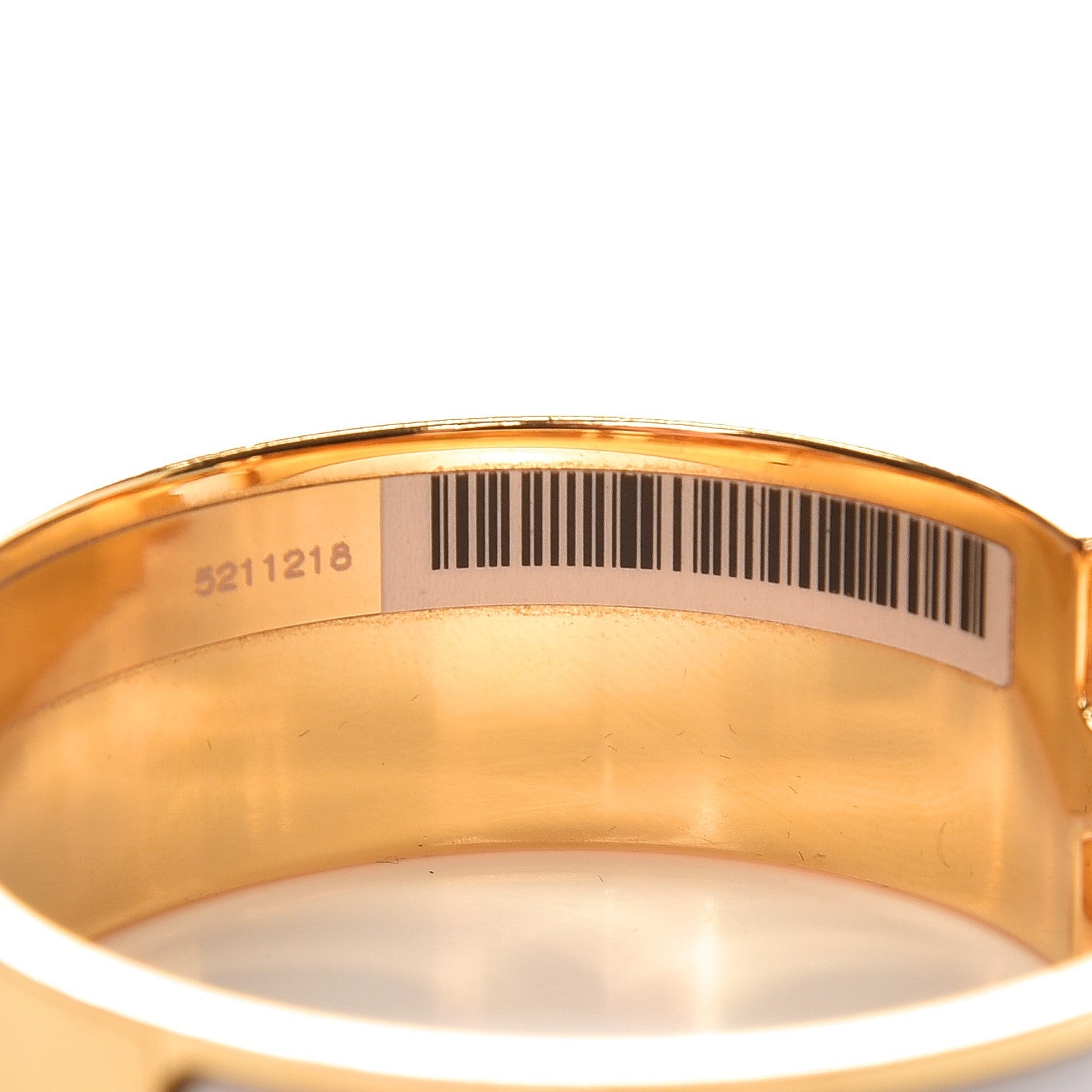 Hermes Enamel Wide Clic Clac H Bracelet PM White 5 of 6