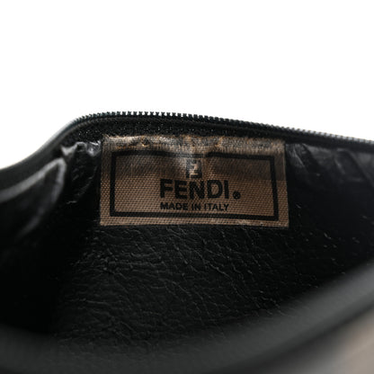 Fendi Pequin Zip Clutch Tobacco 6 of 13
