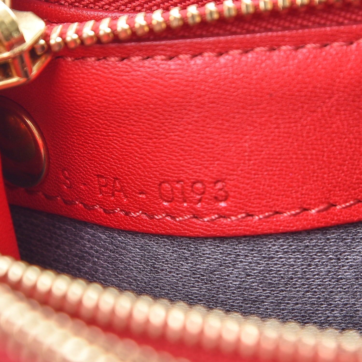 Celine Lambskin Small Trio Crossbody Bag Red 9 of 9