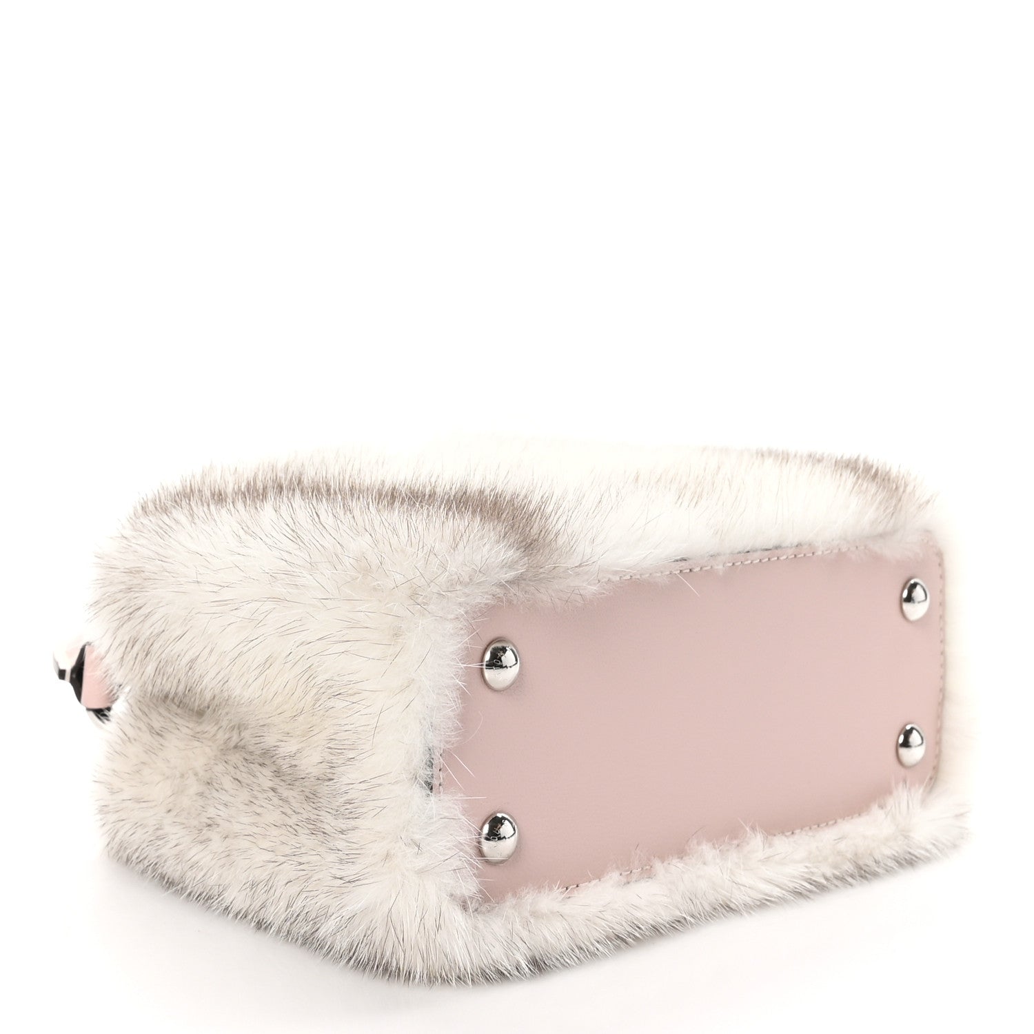 Louis Vuitton Mink Calfskin Goatskin Capucines Mini Silver Snow Grey Rosewater Pink 4 of 11