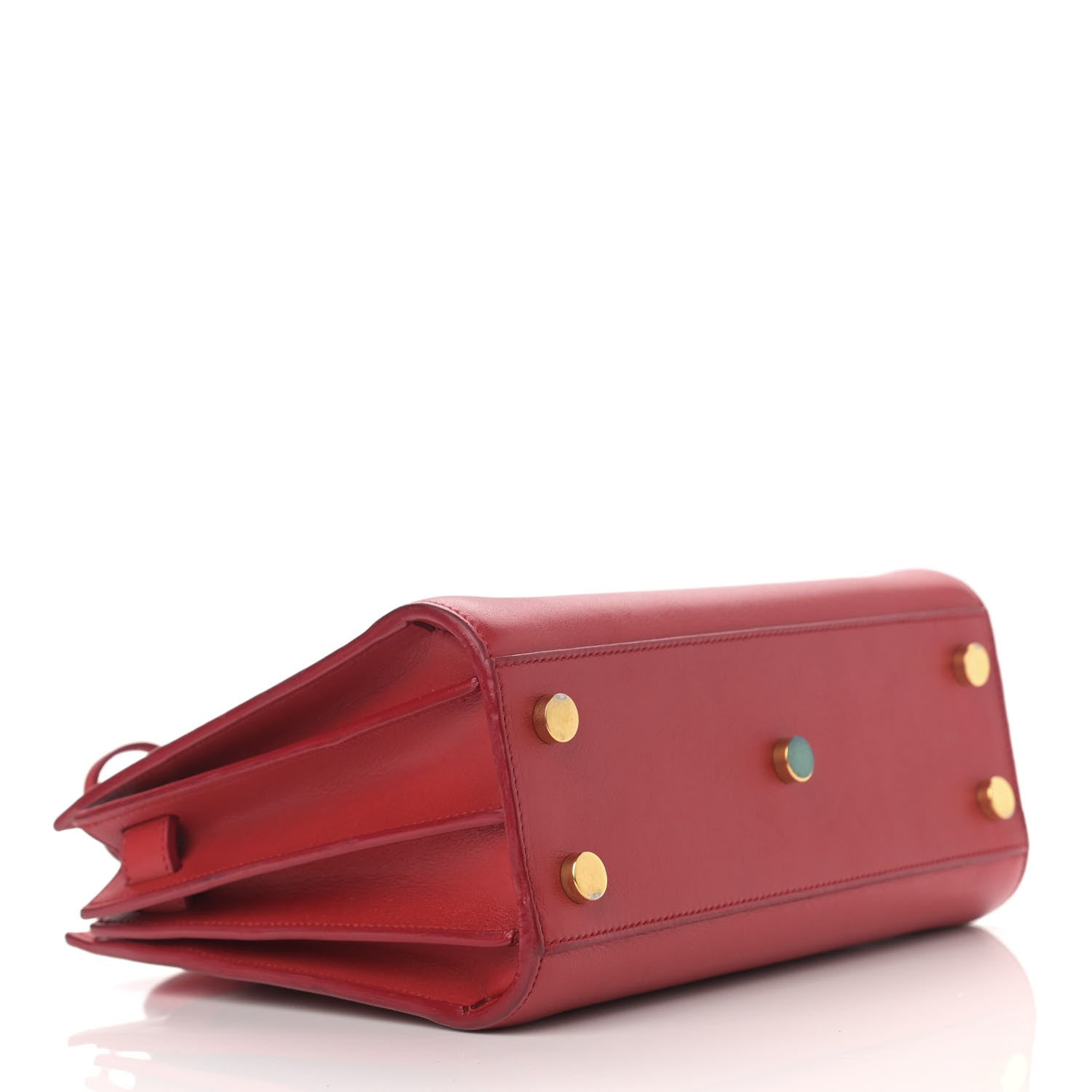 Saint Laurent Calfskin Nano Sac De Jour Lipstick Red 4 of 13