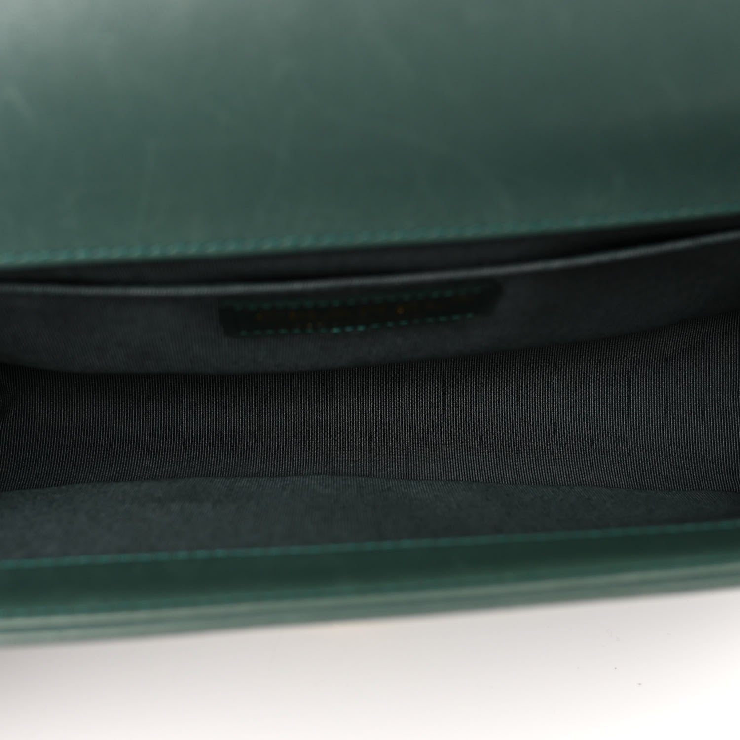 Chanel Calfskin Quilted Medium Boy Flap Dark Green 5 of 10