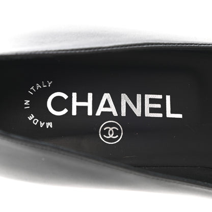 Chanel Calfskin CC Cap Toe Chain Pumps 39 Black 7 of 11
