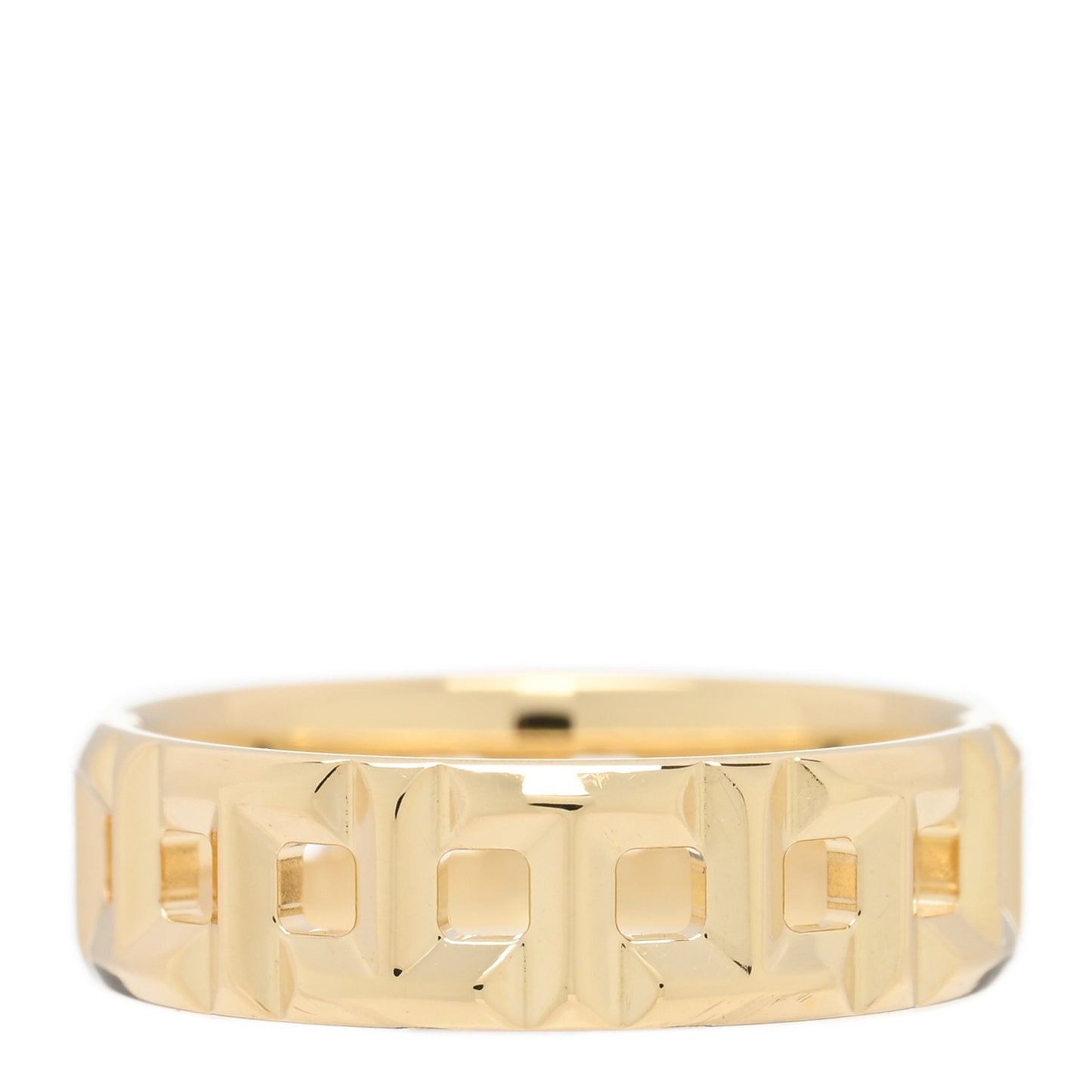 18K Yellow Gold T True Wide Ring 50 5.5