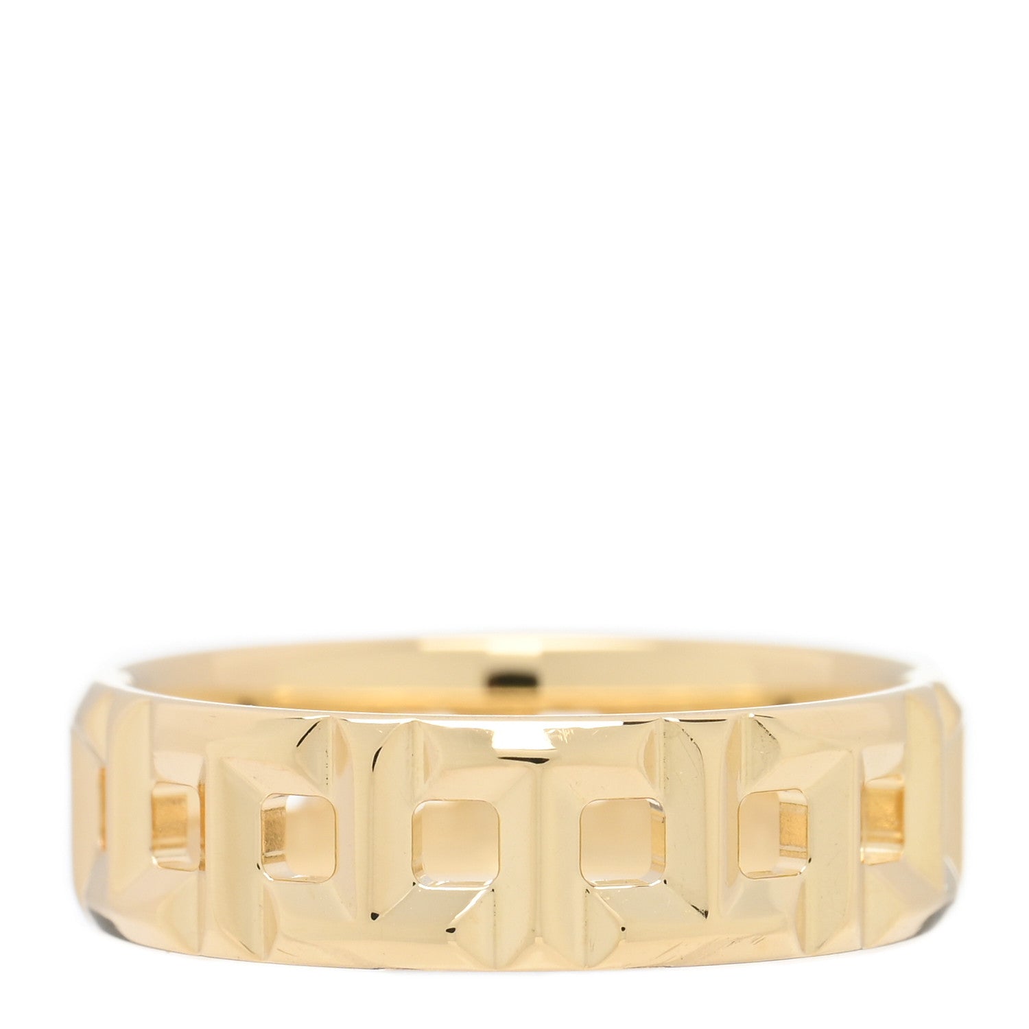 Tiffany 18K Yellow Gold T True Wide Ring 50 5.5 3 of 4