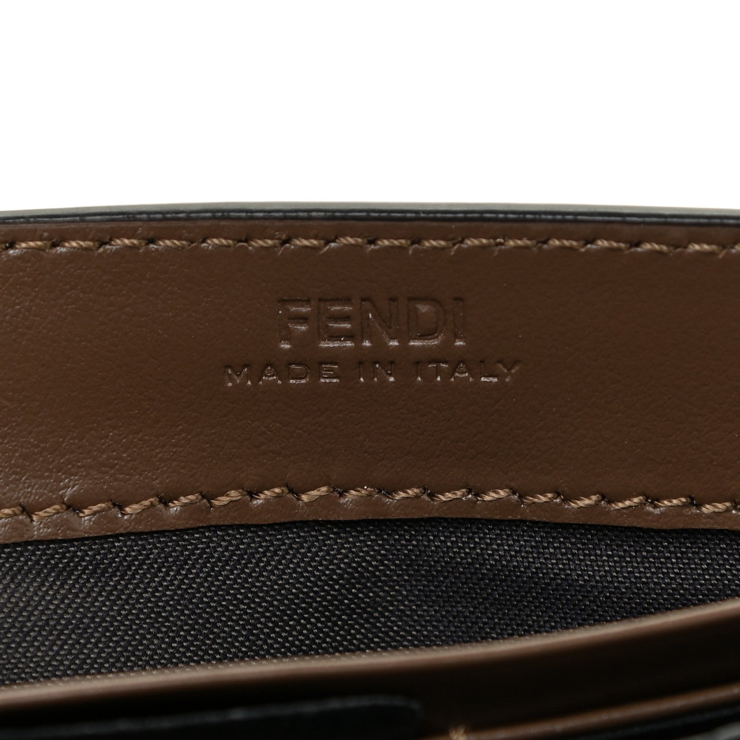 Fendi Vitello Soft F is Fendi Bi-Color FF 1974 Embossed Continental Envelope Wallet On Chain Maya Black 7 of 13