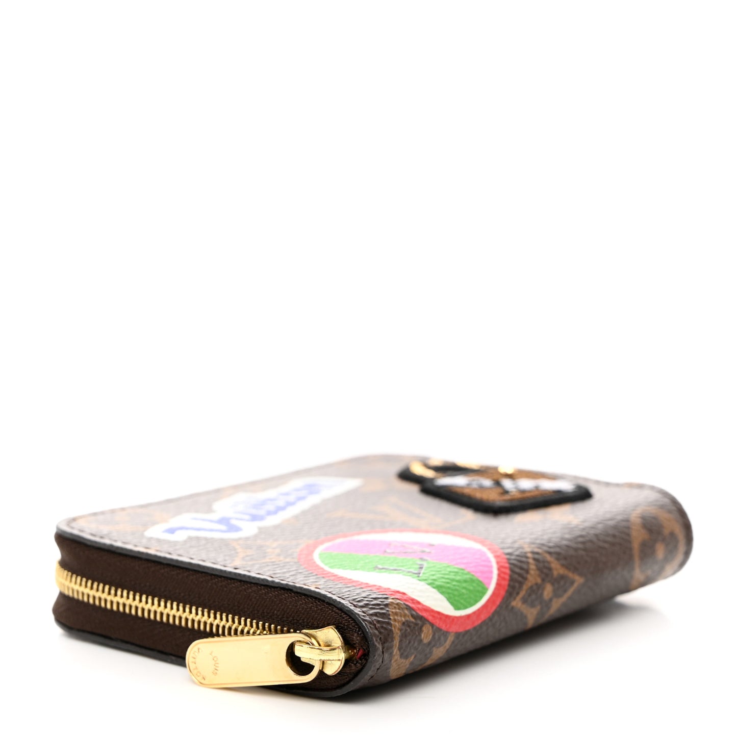 LOUIS VUITTON Monogram Travel Stickers Zippy Coin Purse