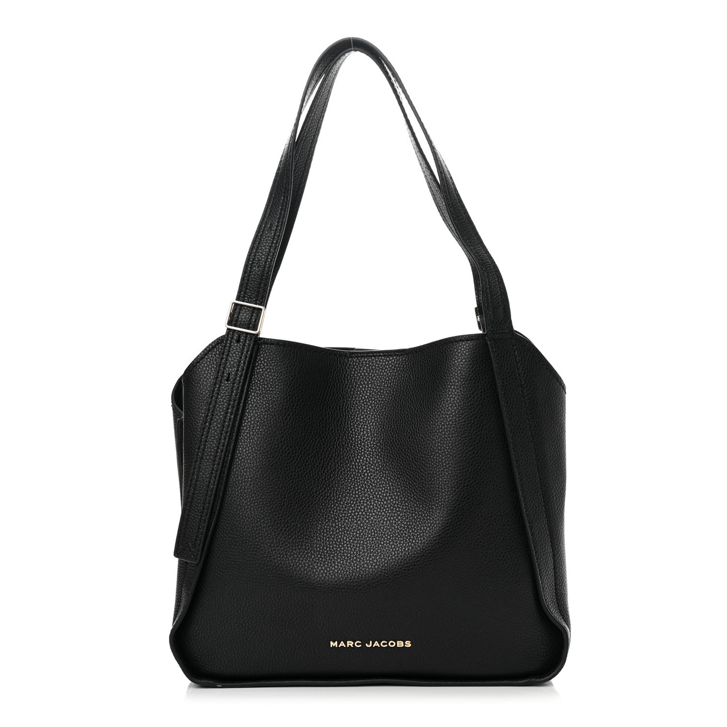 Grained Calfskin The Director Tote Black