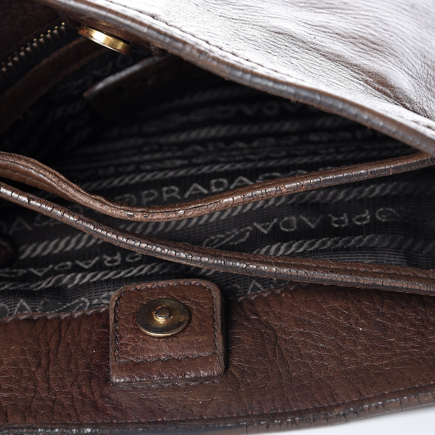 Vitello Daino Shoulder Bag Bruciato
