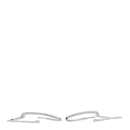 Tiffany Sterling Silver Large Elsa Peretti Open Heart Hoop Earrings 3 of 5