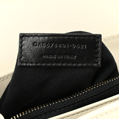 Saint Laurent Calfskin Y Quilted Monogram Toy Loulou Crossbody Bag Ivory 7 of 12