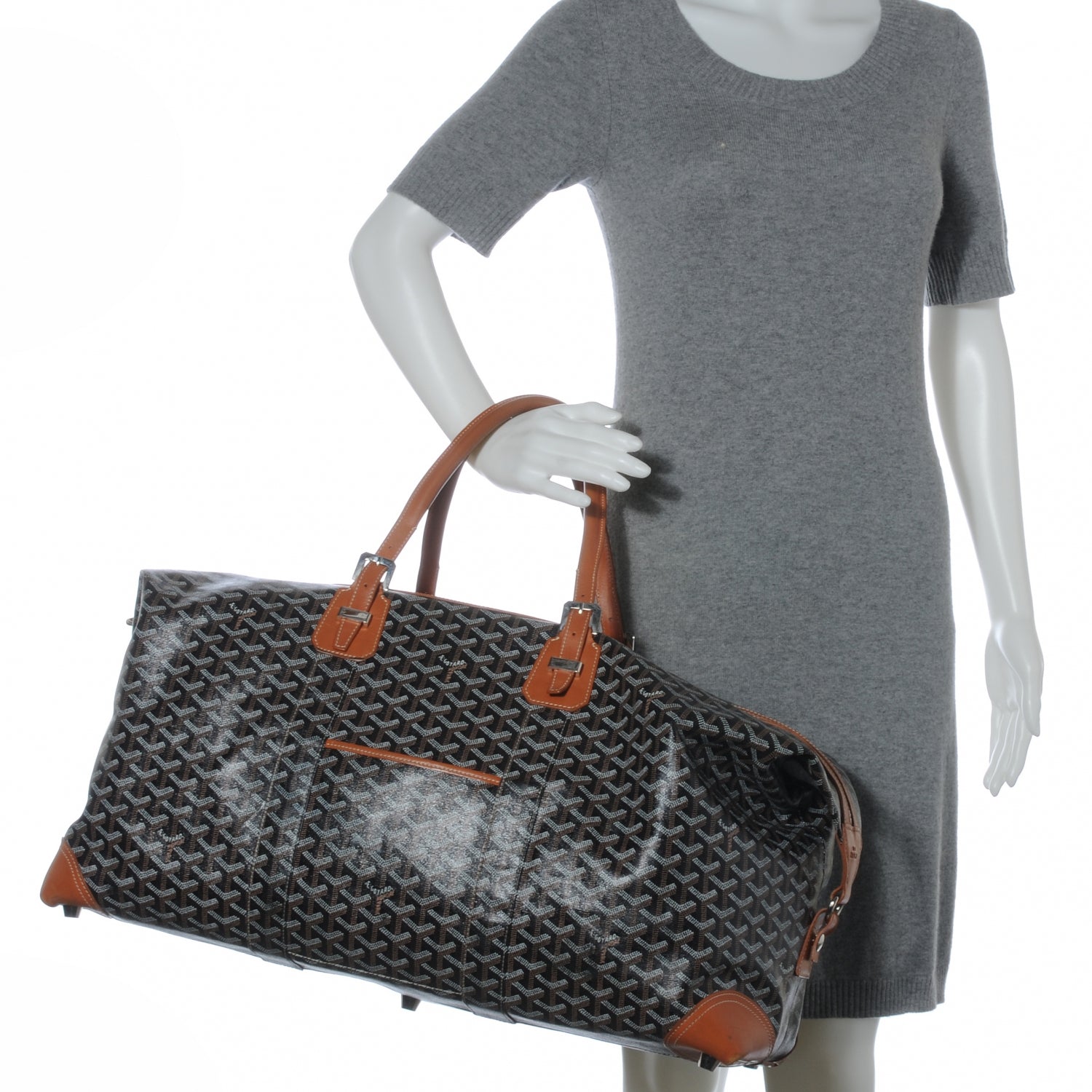 Goyard Goyardine Boeing 55 Black Gold 2 of 9