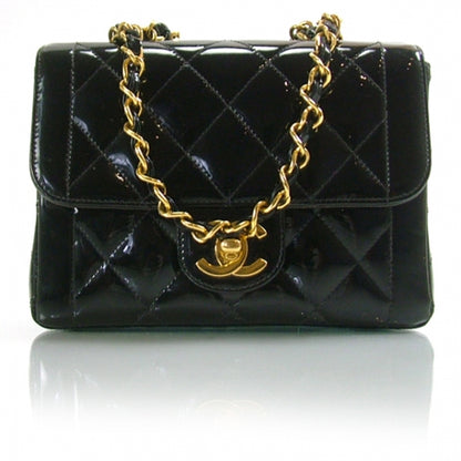 Chanel Patent Mini Flap Black 1 of 11