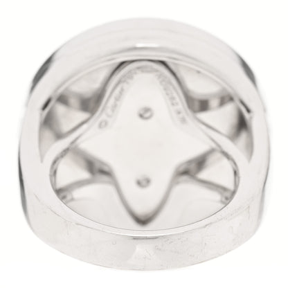 Cartier 18K White Gold Diamond Mother of Pearl Pasha De Cartier Ring 52 6 3 of 5