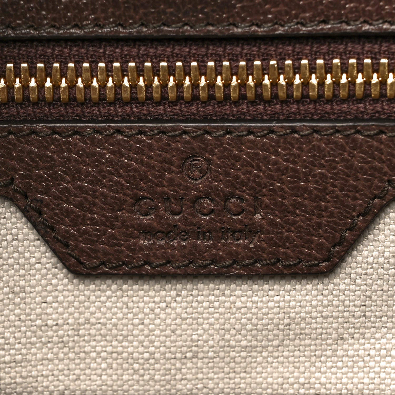 Gucci Monogram Jumbo GG Textured Dollar Calfskin Web Tote Bag Camel Ebony New Acero 5 of 7