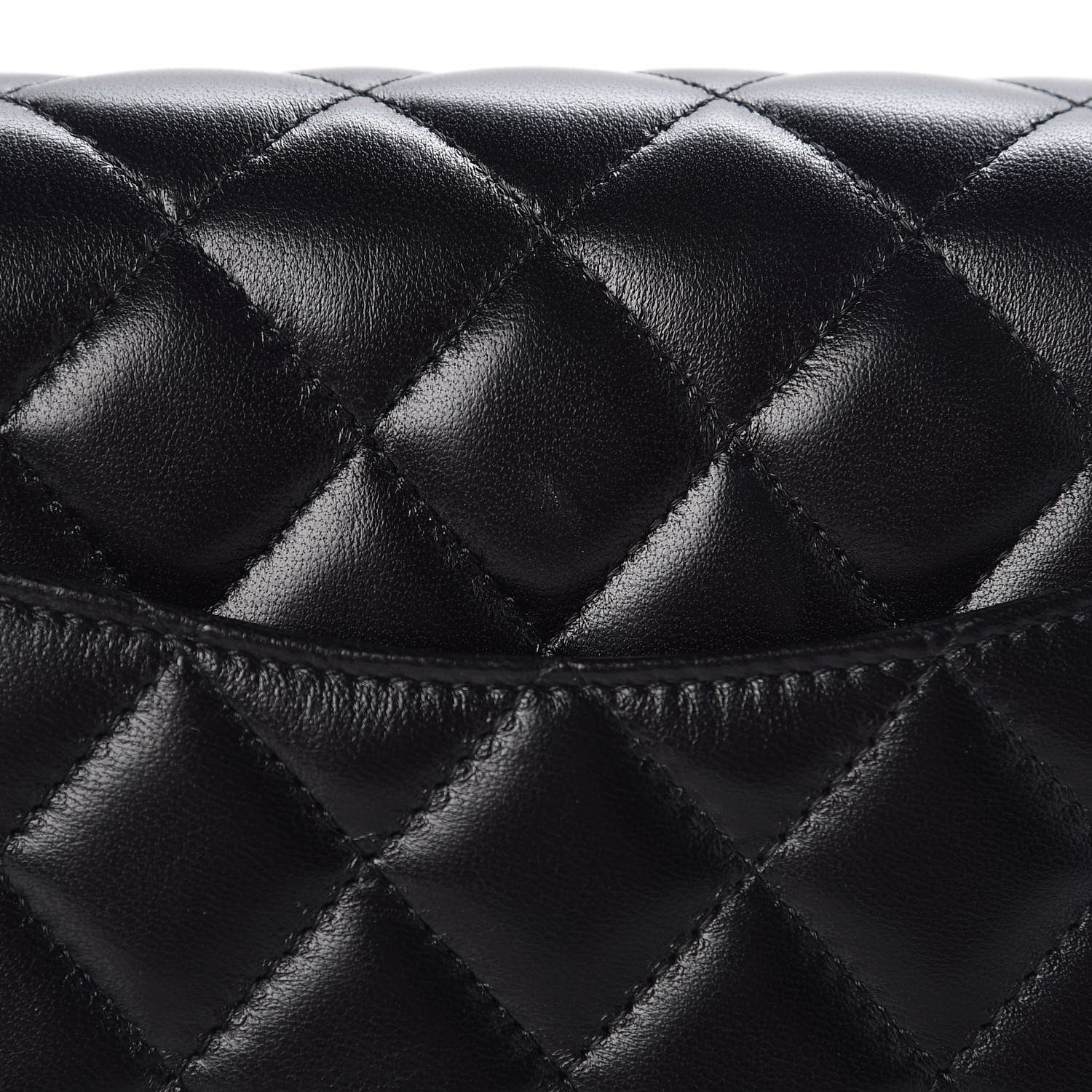 Chanel Lambskin Quilted Mini Rectangular Flap Black 8 of 9