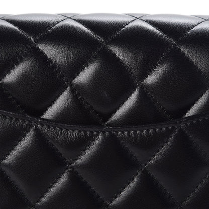 Chanel Lambskin Quilted Mini Rectangular Flap Black 8 of 9