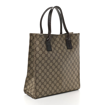 Gucci GG Plus Monogram Small Vertical Tote Dark Brown 3 of 13