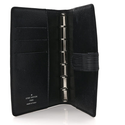 Louis Vuitton Epi Small Ring Agenda Cover Black 4 of 9