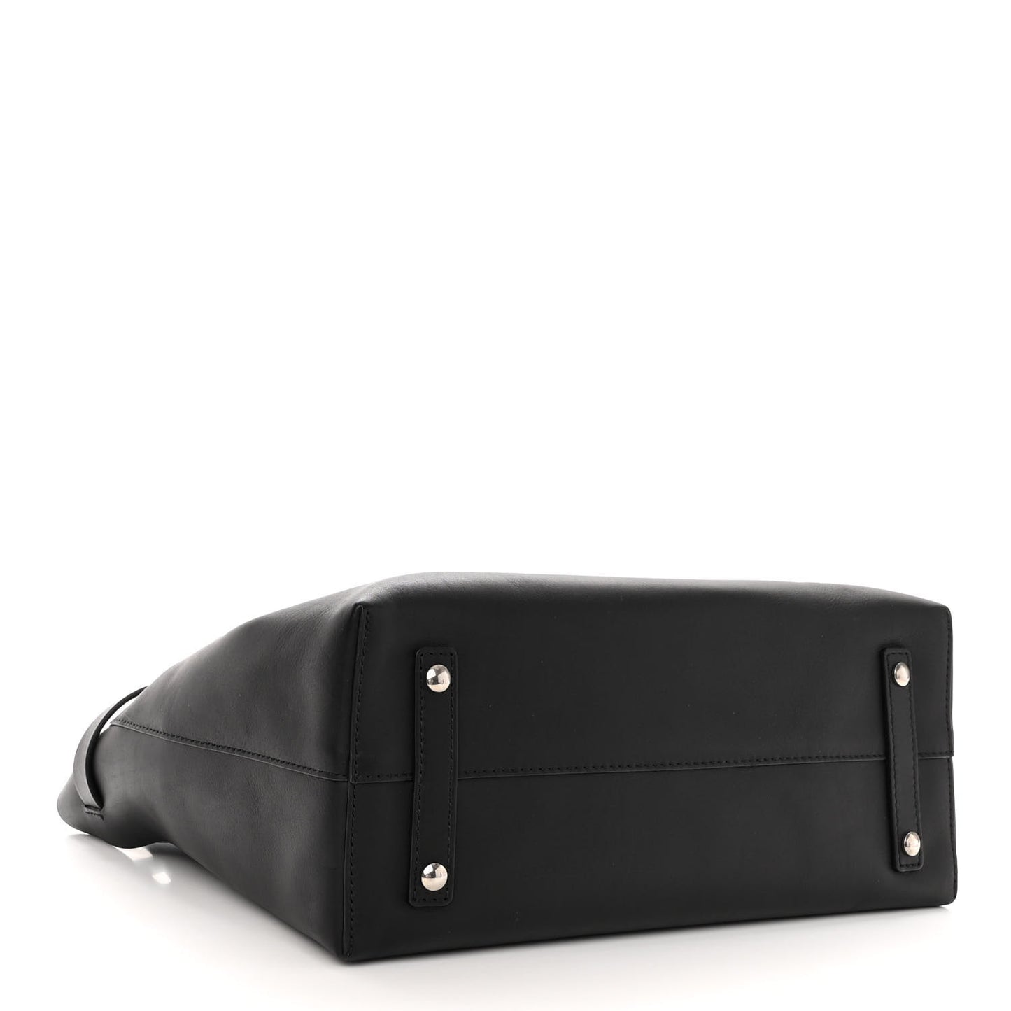 Calfskin Medium Belt Tote Black