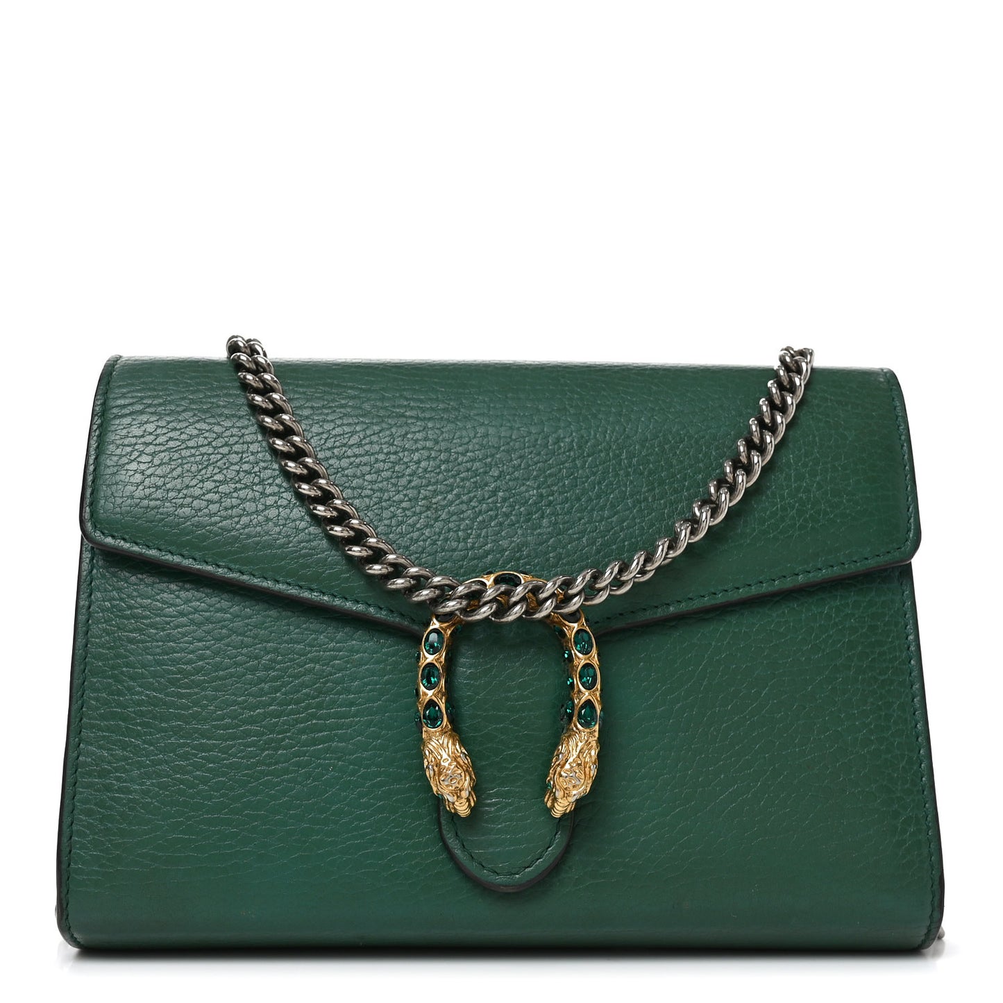 Calfskin Mini Dionysus Chain Wallet Emerald