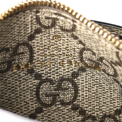 Gucci X BALENCIAGA GG Supreme Monogram Zip Card Case Beige Ebony 6 of 6