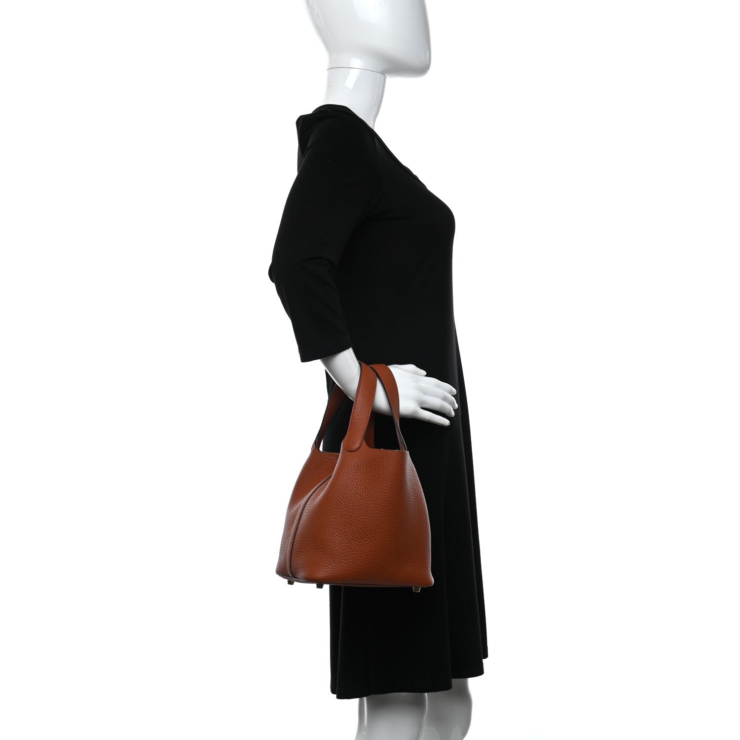 Hermes Taurillon Clemence Picotin Lock 18 PM Cuivre 2 of 8