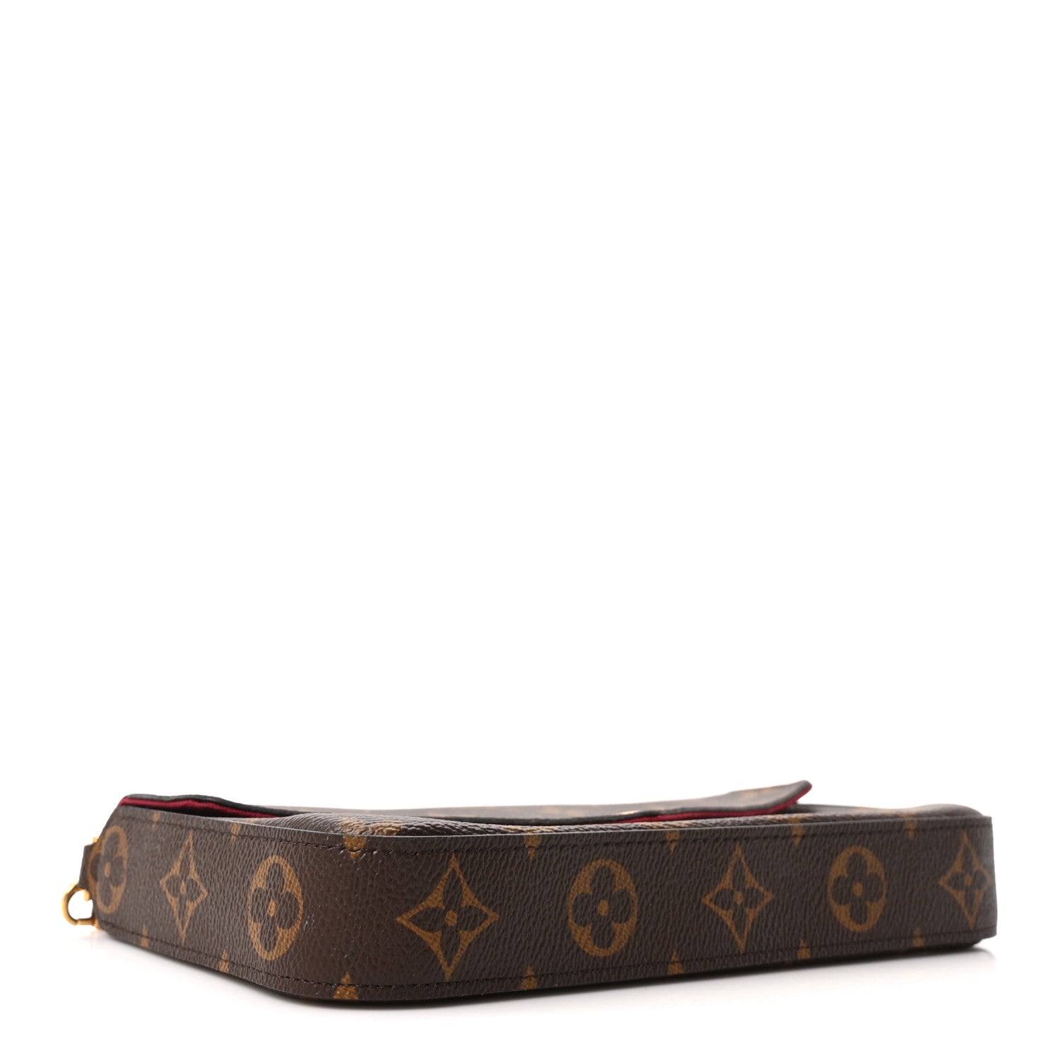 Louis Vuitton Monogram Pochette Felicie Chain Wallet Fuchsia 6 of 11