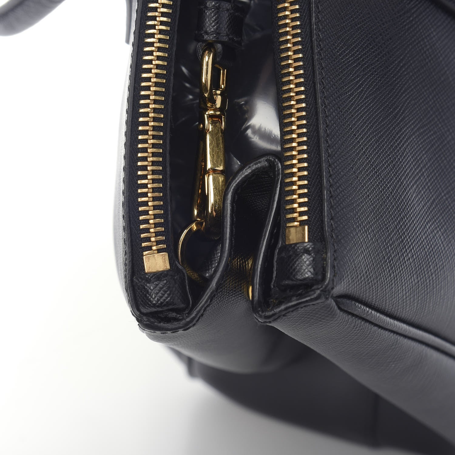 Prada Saffiano Medium Galleria Double Zip Tote Black 11 of 13