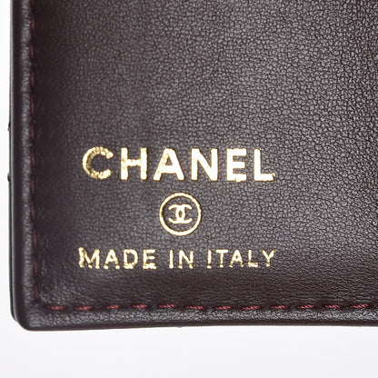 Chanel Lambskin Quilted Card Holder Wallet Black 6 of 8