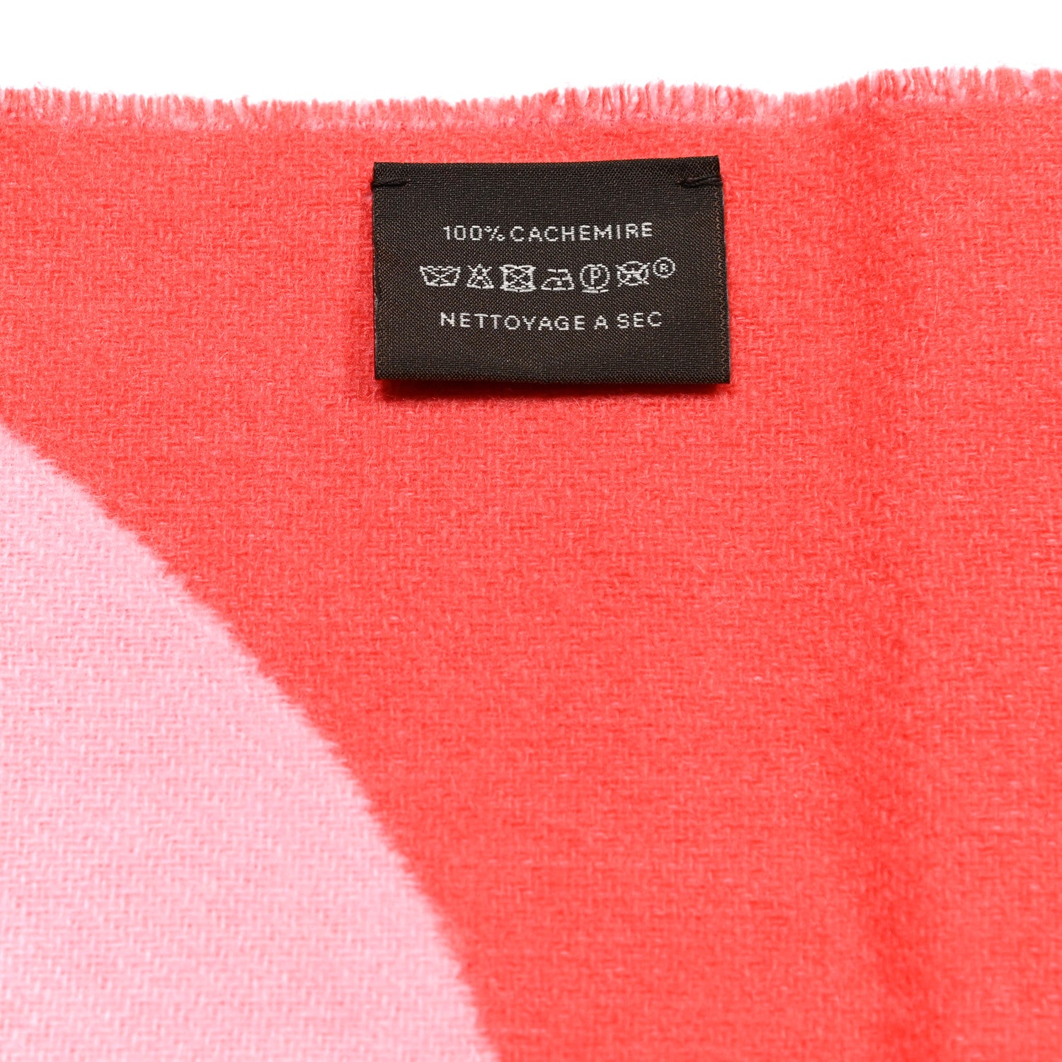 Hermes Cashmere Casaque Charms Muffler Grenadine Rose Bonbon 5 of 5