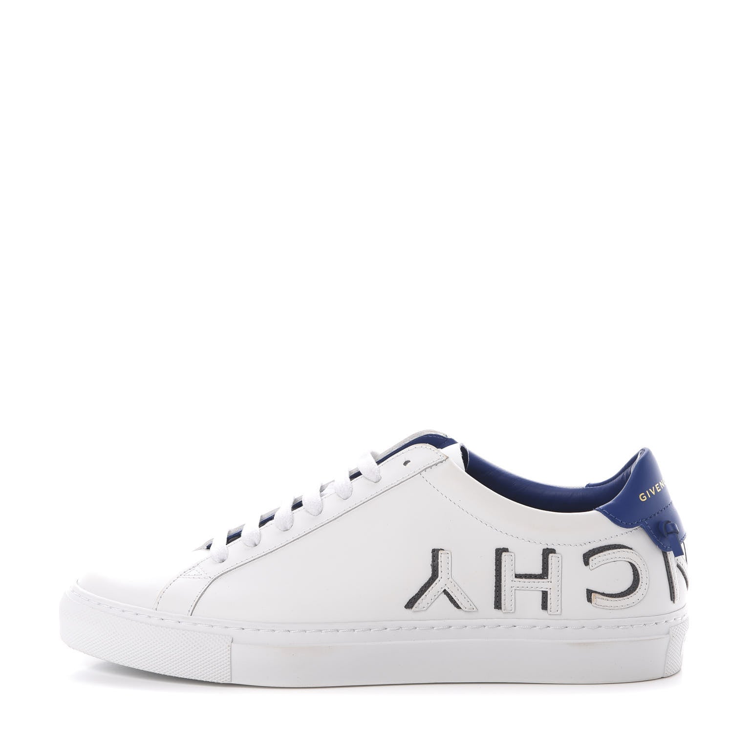 Givenchy Calfskin Reverse Logo Urban Street Sneakers 40.5 White Blue 1 of 9