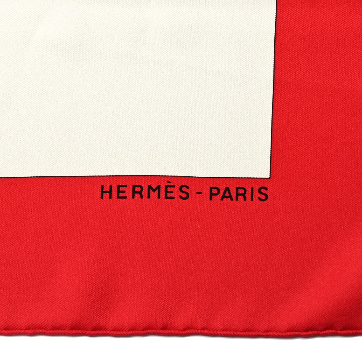 Hermes Silk Cuirs Du Desert II Shawl 140 Rouge White Black 3 of 11