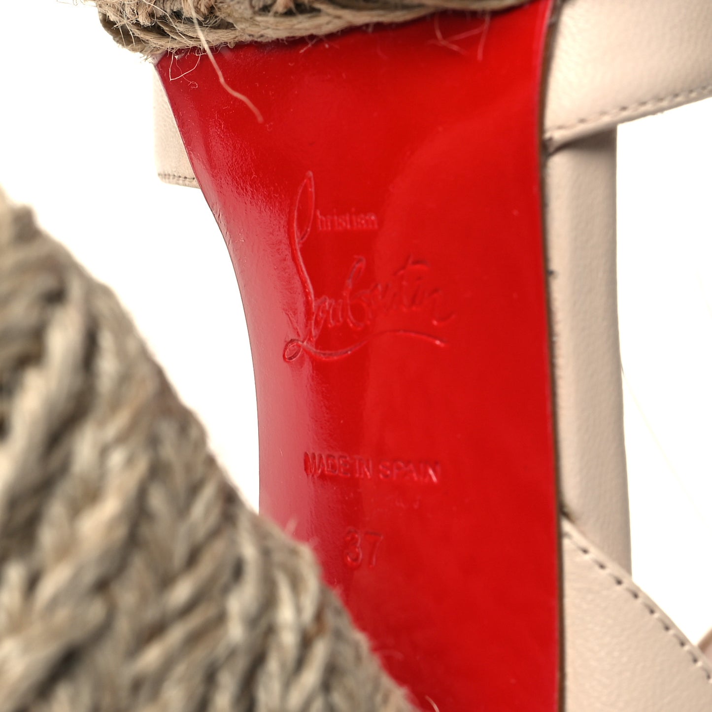 Goatskin Super Mariza 130 Espadrille Sandals 37 Leche Natural