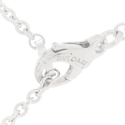 Bulgari 18K White Gold Diamond Blue Topaz Amethyst Parentesi Necklace 3 of 6