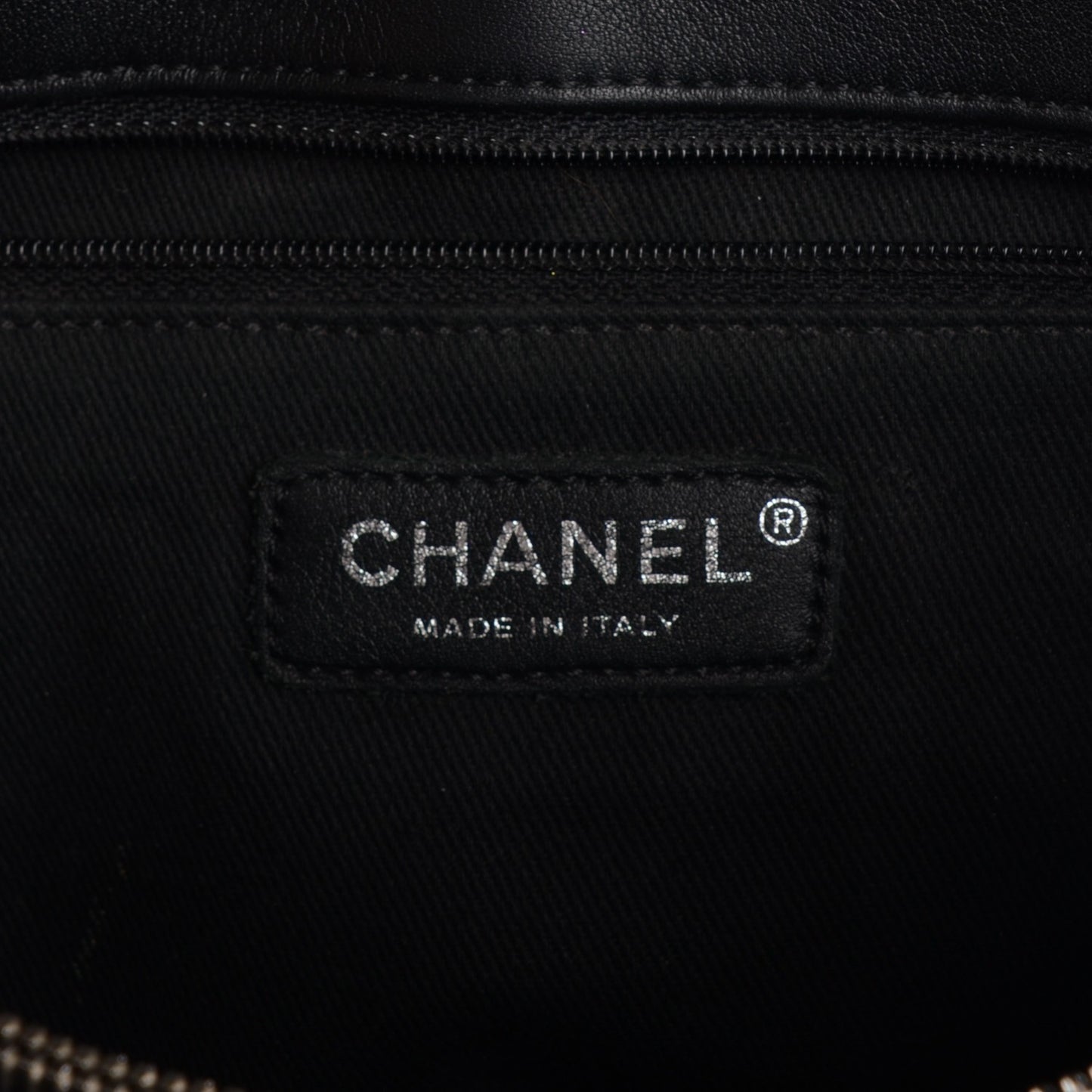 Patent Quilted Coco Shine Large Accordion Flap Black