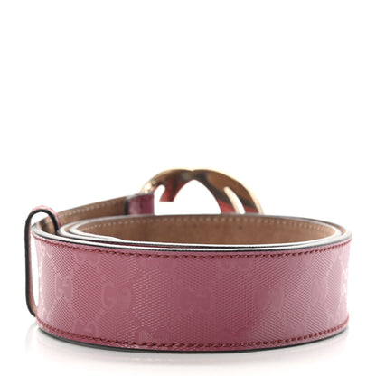 Gucci Imprime Monogram Interlocking G Belt 85 34 Pink 2 of 10