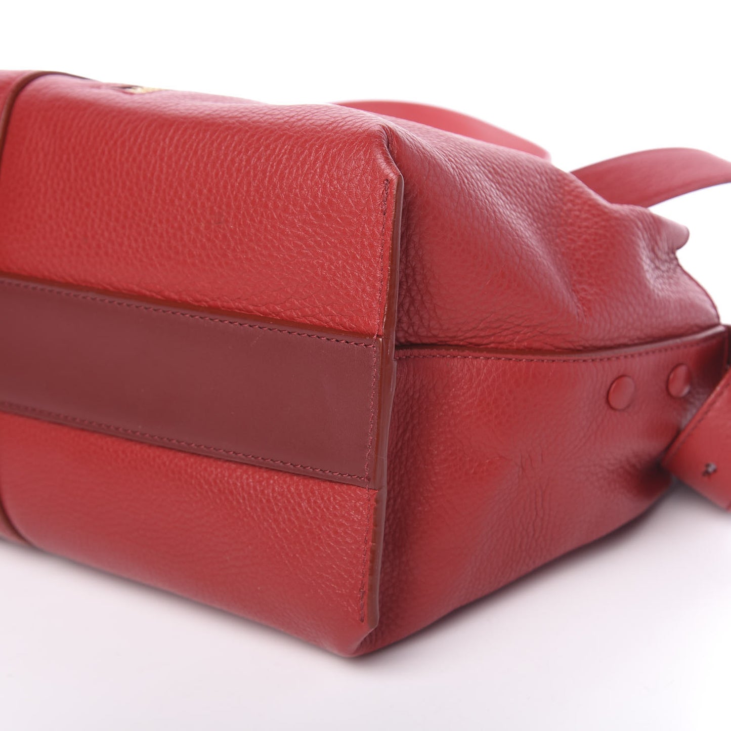 Grained Calfskin Small Cate Satchel Red