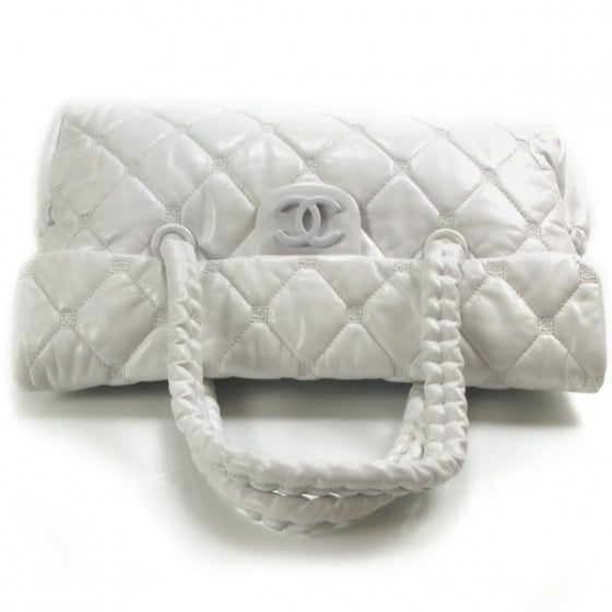 Chanel Quilted Lambskin Large Hidden Chain Tote White 6 of 13