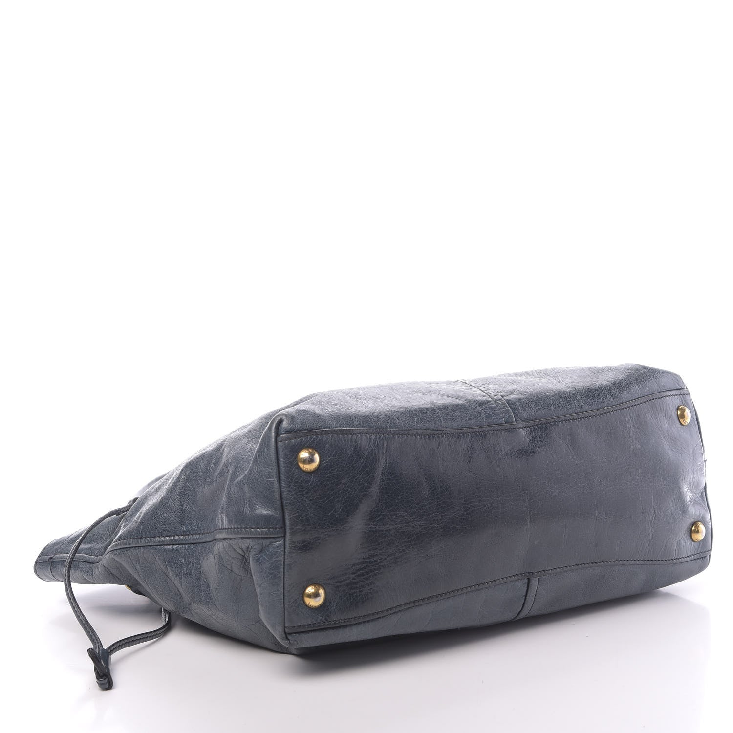 Prada Vitello Shine Tote Denim 4 of 21