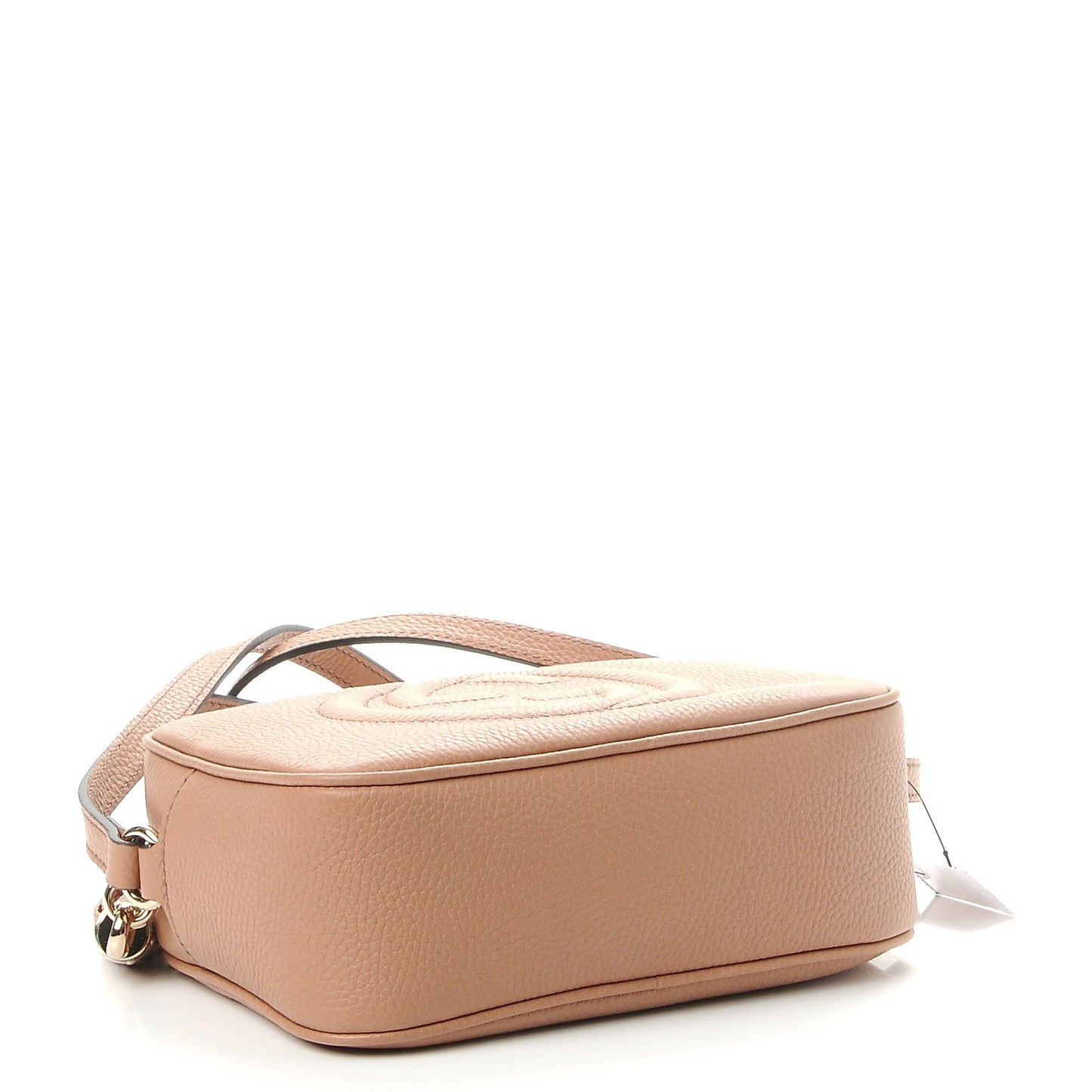 Pebbled Calfskin Small Soho Disco Bag Camelia