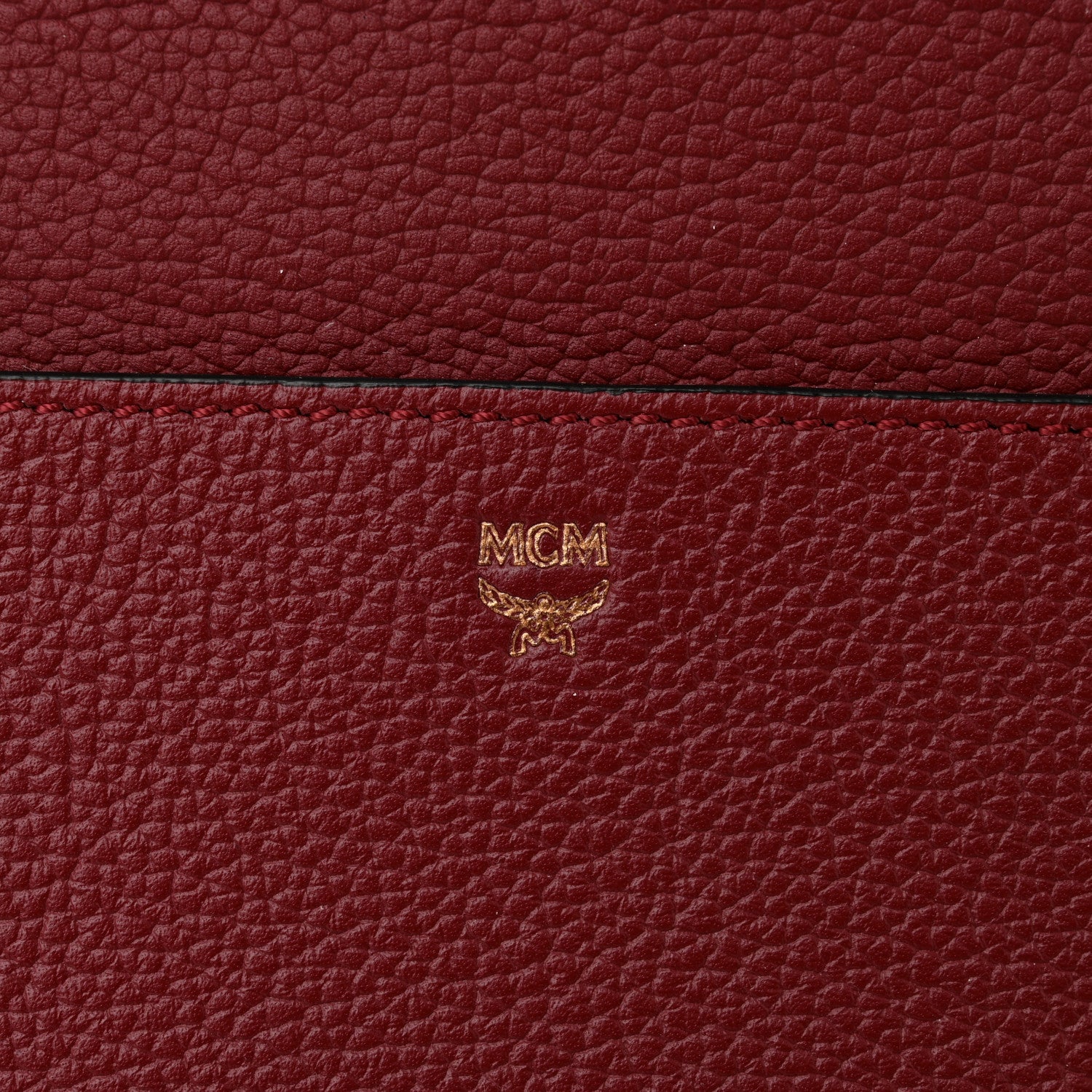 MCM Grained Calfskin Medium Milla Convertible Backpack Scooter Red 6 of 13