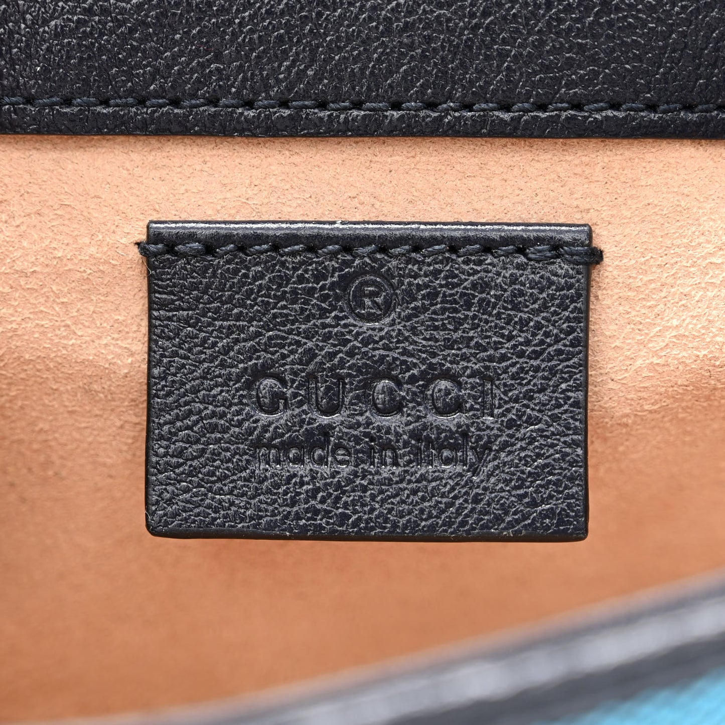 Monogram Multicolor Matelasse Diagonal Super Mini GG Marmont Shoulder Bag Light Blue