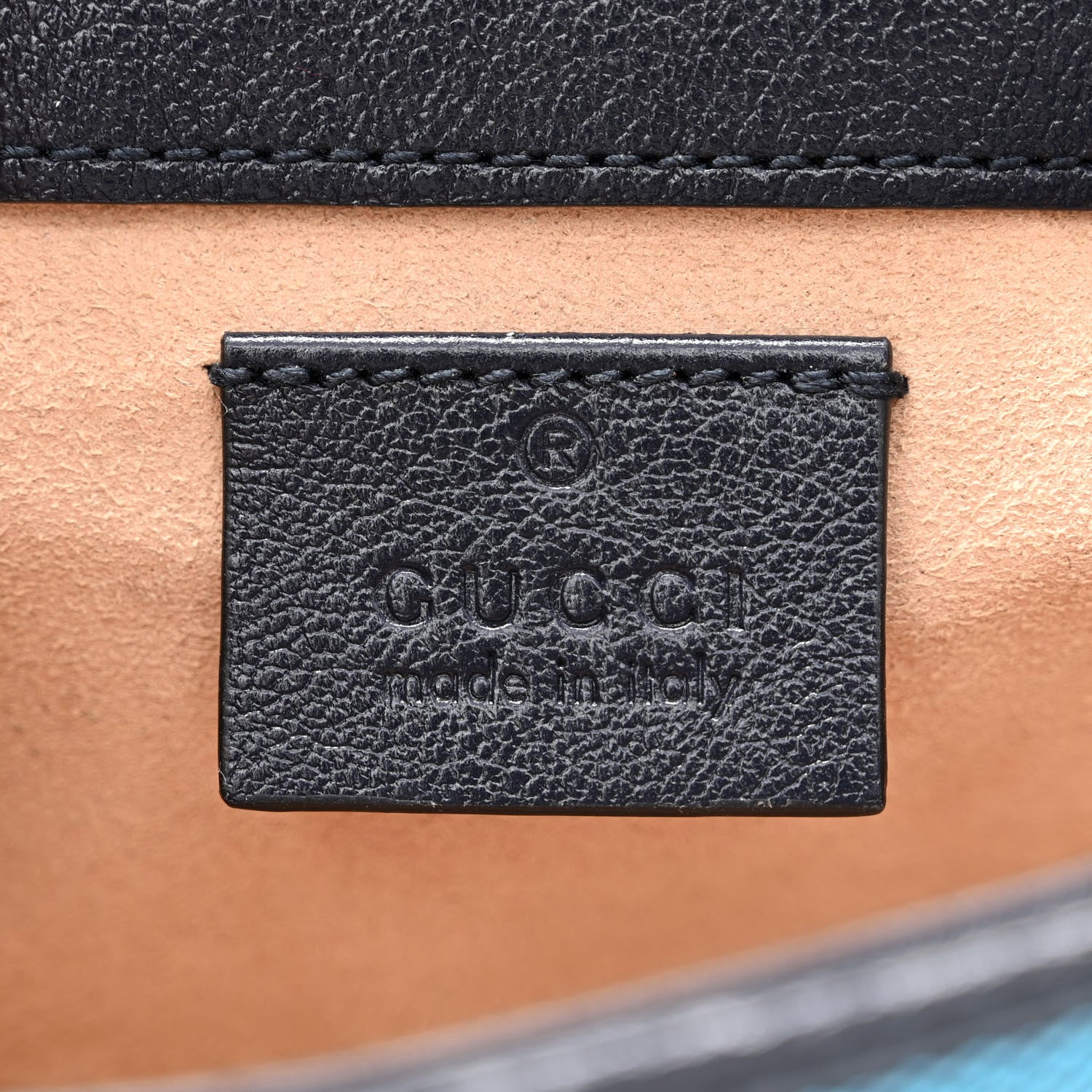 Gucci Monogram Multicolor Matelasse Diagonal Super Mini GG Marmont Shoulder Bag Light Blue 6 of 10