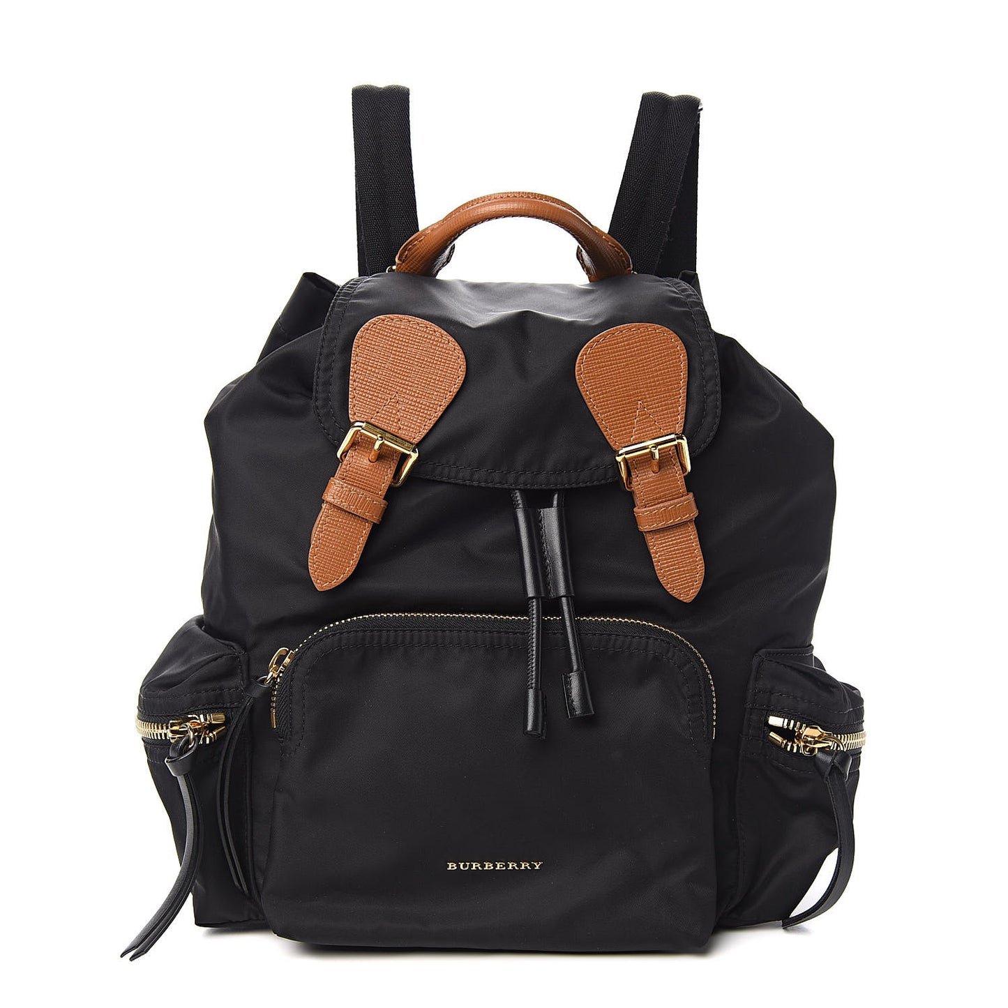 Nylon Medium Rucksack Backpack Black