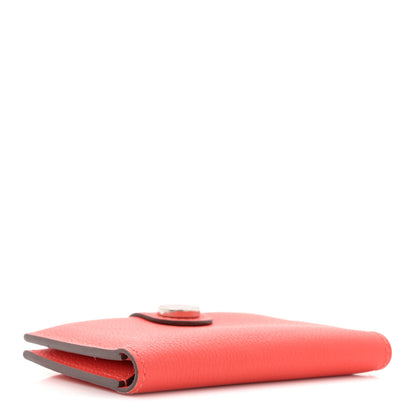 Hermes Evercolor Bi-Color RMS Card Holder Orange Field Rouge H 4 of 8