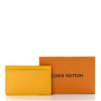 Louis Vuitton Epi Card Holder Jonquille 8 of 8