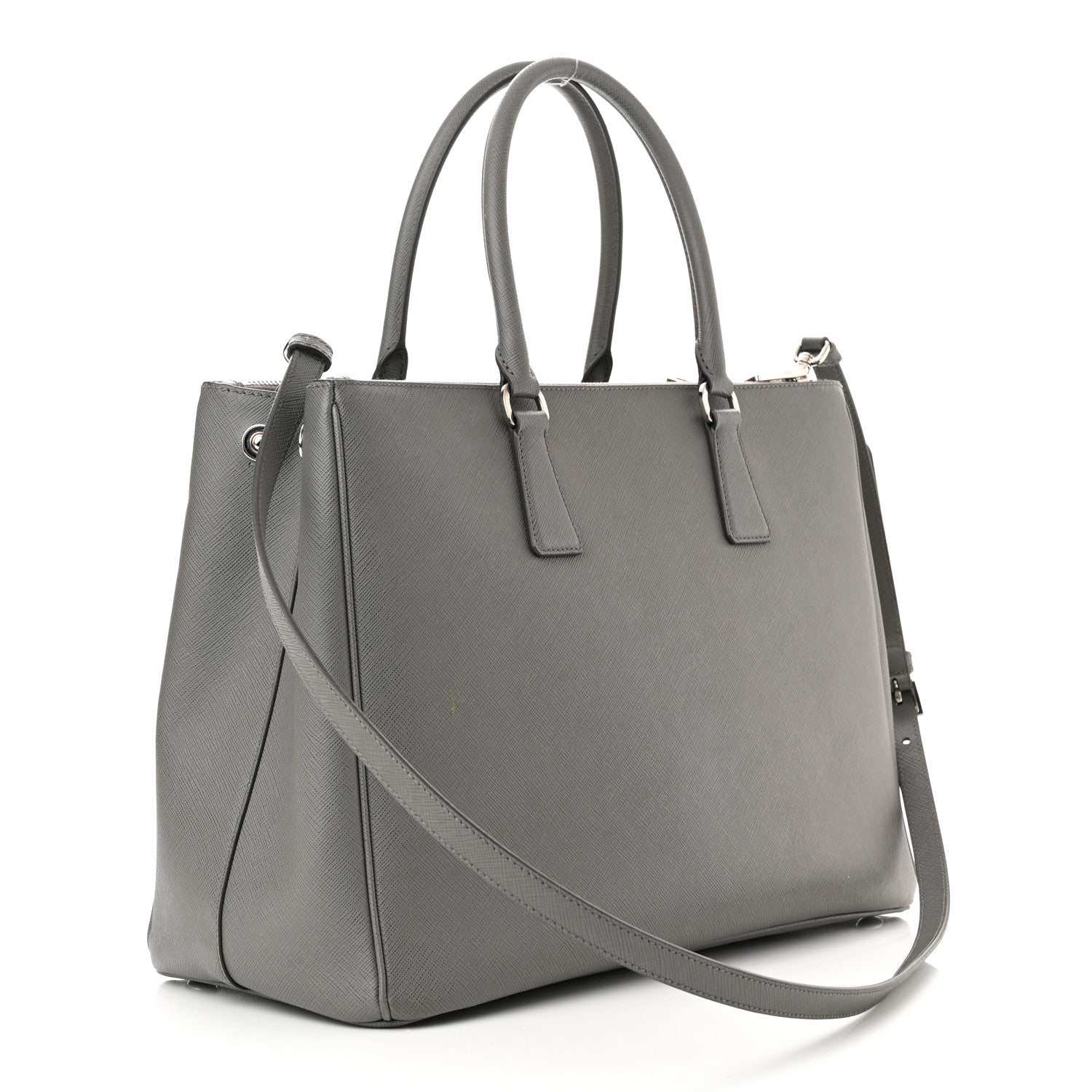 Prada Saffiano Large Galleria Double Zip Tote Marmo 3 of 13